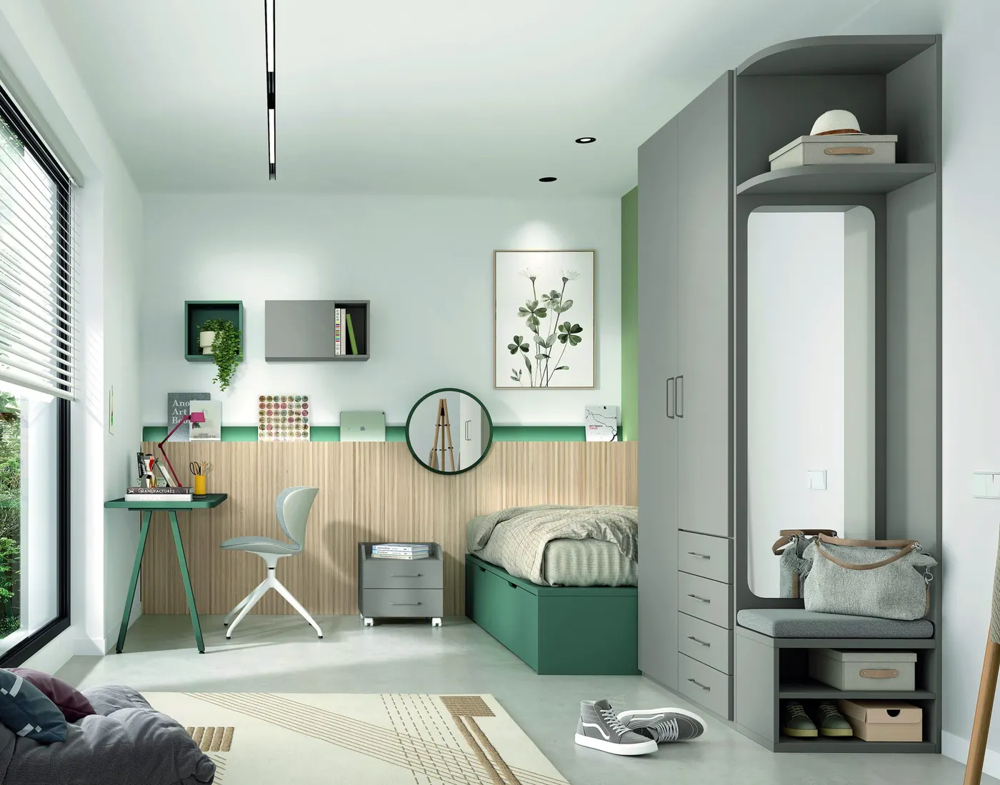 Cama compacta con arrastre de alta calidad